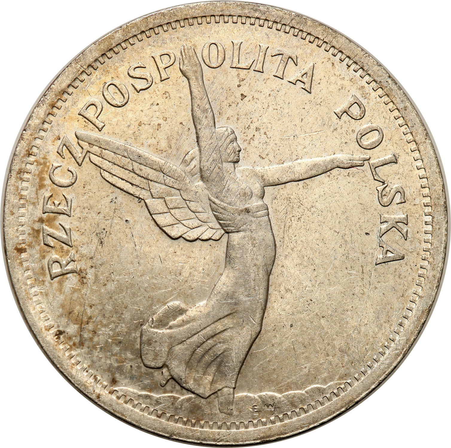 II RP. 5 złotych 1928 Nike bez znaku mennicy - PIĘKNA